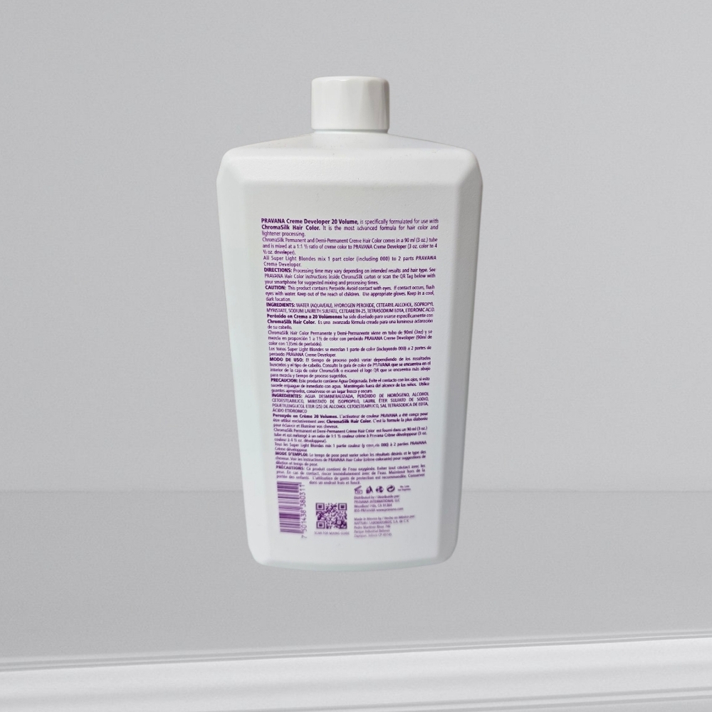 PRAVANA Professional Creme Developer 20 Vol/6 % 1000 ml/1L/33.8 Fl. Oz - Picture 12 of 15